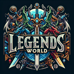 DALL·E 2024-01-26 15.07.18 - A fantasy-themed logo for a game called 'Legends World'. The logo...png